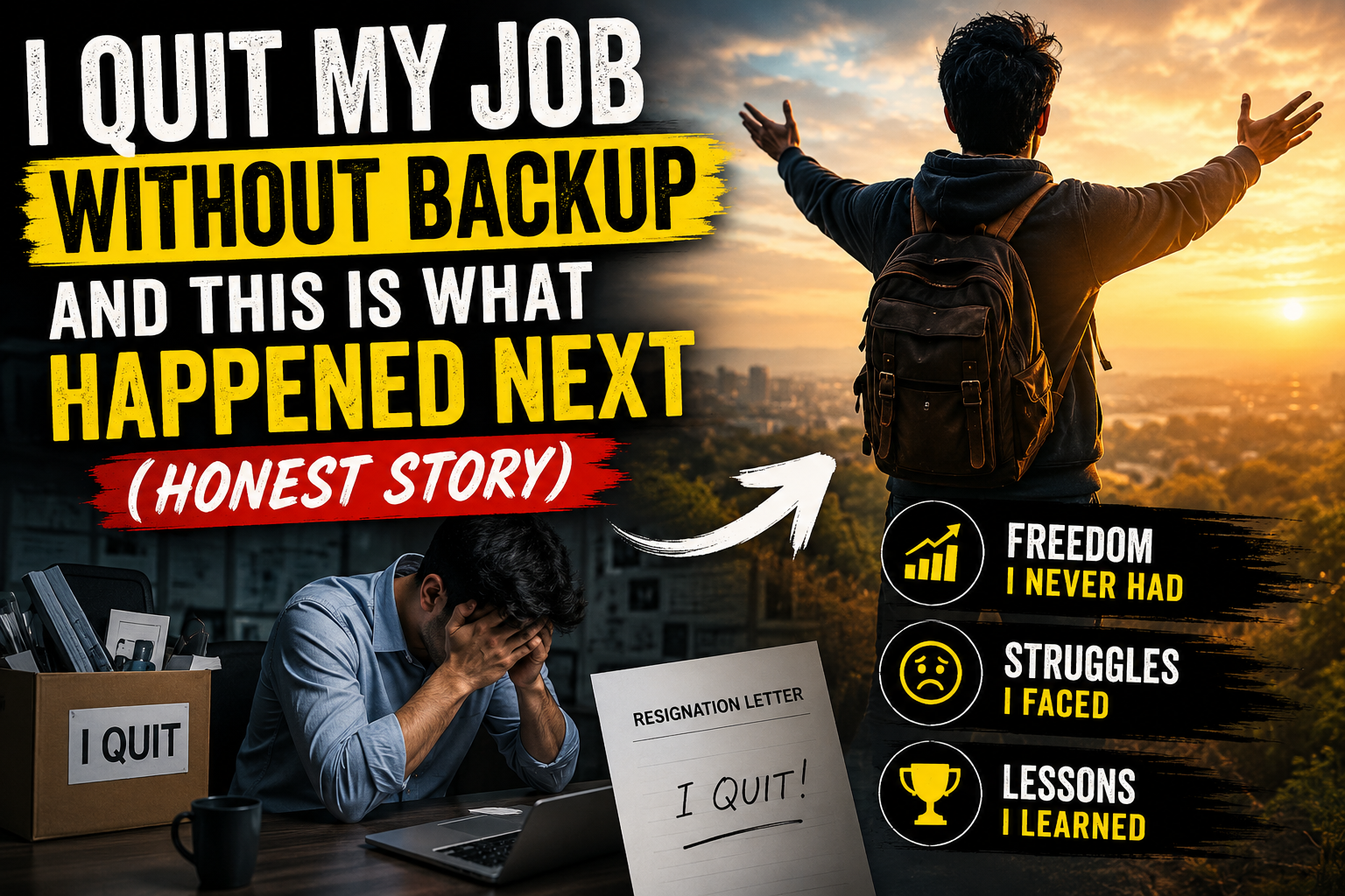 I Quit My Job Without Backup and This Is What Happened Next (Honest Story)
