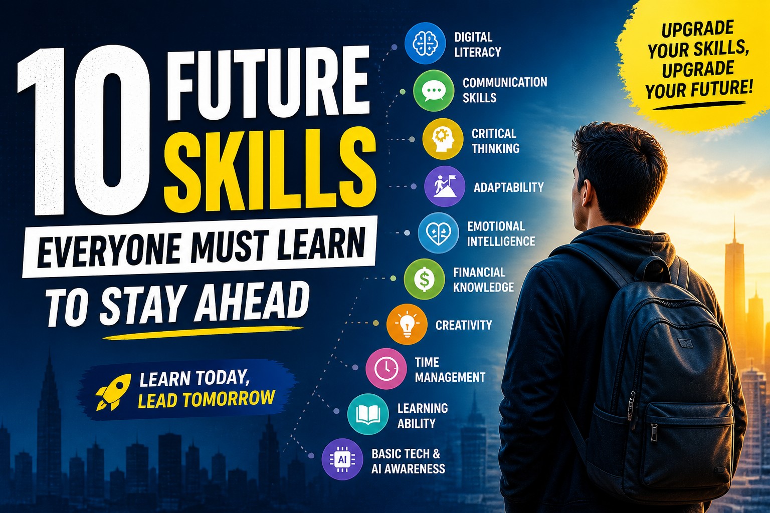 future skills, future skills 2026, skills everyone must learn, important skills for future, must have skills, future career skills, skills to learn in 2026, high income skills, digital skills for students, online skills to earn money, skills for success, in demand skills, 10 future skills everyone must learn, best skills to learn for future career, skills needed for success in life, top skills for students in 2026, skills to stay ahead in life, future skills for jobs, future skills video, skills for success 2026, learn new skills, career growth tips, student success tips, self improvement skills